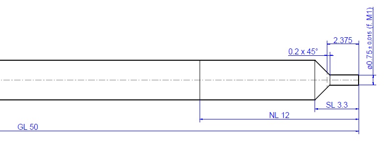 HPW-Hagelberg-Sonderwerkzeug-Bohrer-VHM-Kernloch-Graphit-Zeichnung